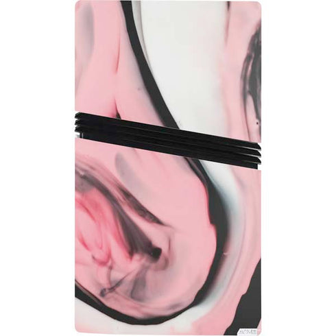 Pink Marble Ink PS5 Pro Bundle Skin