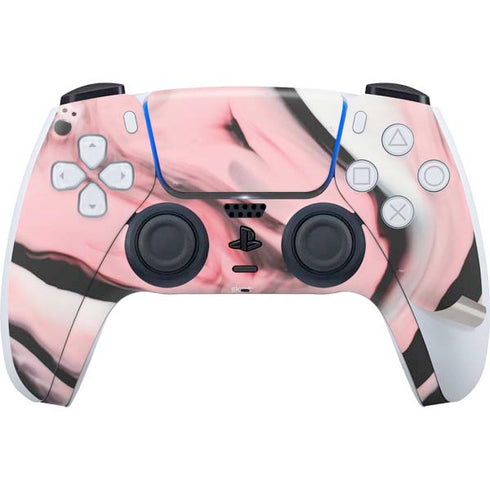 Pink Marble Ink PS5 Pro Disk Bundle Skin