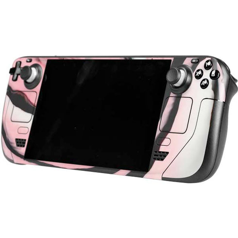 Pink Marble Ink Steam Deck Handheld Gaming Computer OLED Skin