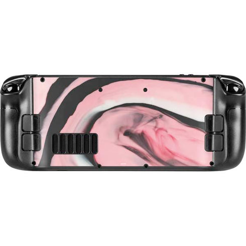 Pink Marble Ink Steam Deck Handheld Gaming Computer OLED Skin