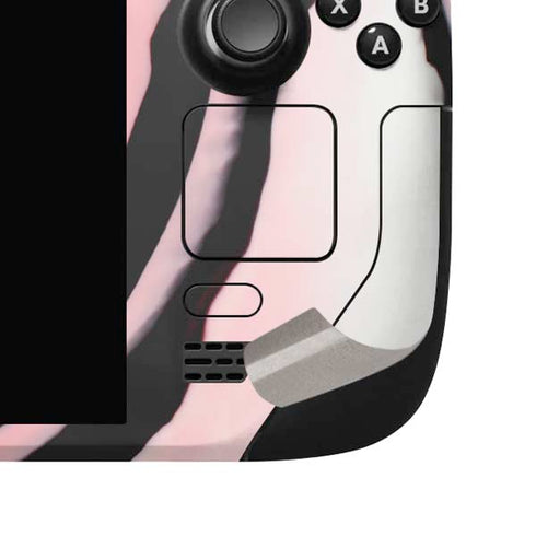 Pink Marble Ink Steam Deck Handheld Gaming Computer OLED Skin