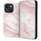 Pink Marble iPhone 14 Plus Folio Case