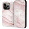 Pink Marble iPhone 14 Pro Folio Case
