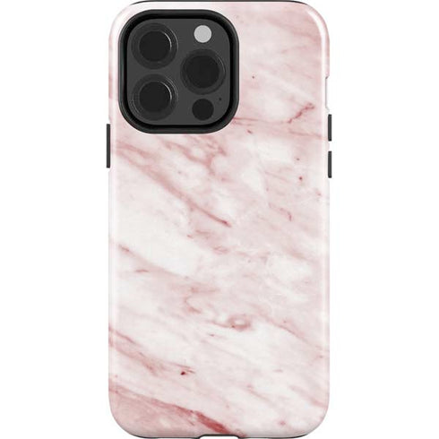 Pink Marble iPhone 15 Pro Impact Case
