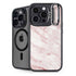Pink Marble iPhone 15 Pro Max Kickstand Case
