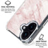 Pink Marble iPhone 16 Plus Clear Case