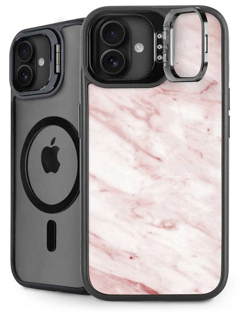Pink Marble iPhone 16 Plus Kickstand Case