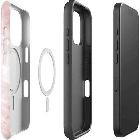 Pink Marble iPhone 16 Pro Max Magsafe Impact Case