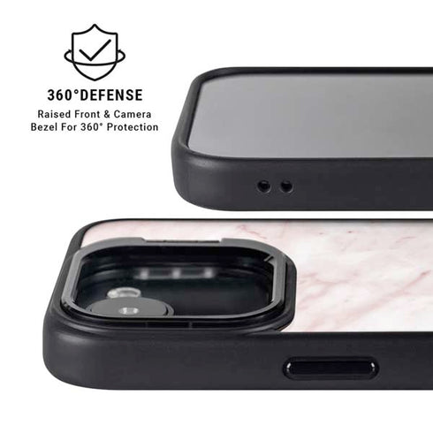 Pink Marble iPhone 16e Kickstand Case