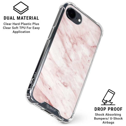 Pink Marble iPhone 16e Clear Case