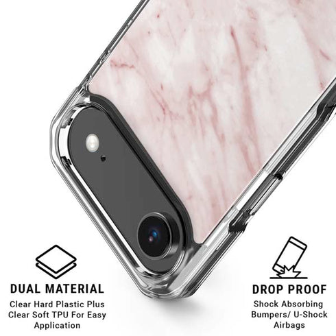 Pink Marble iPhone 17 Air Clear Case