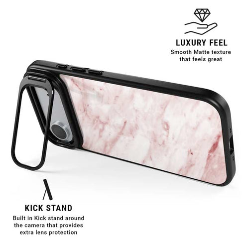 Pink Marble iPhone 17 Air Kickstand Case