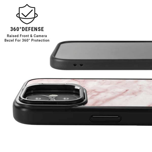Pink Marble iPhone 17 Kickstand Case