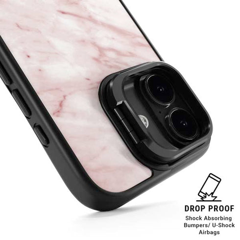 Pink Marble iPhone 17 Kickstand Case