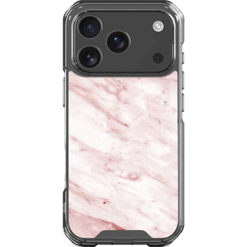 Pink Marble iPhone 17 Pro Clear Case