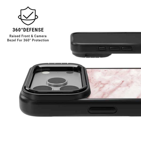 Pink Marble iPhone 17 Pro Kickstand Case