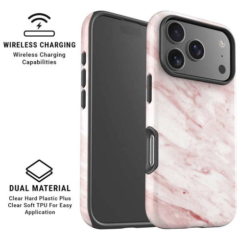 Pink Marble iPhone 17 Pro Magsafe Impact Case
