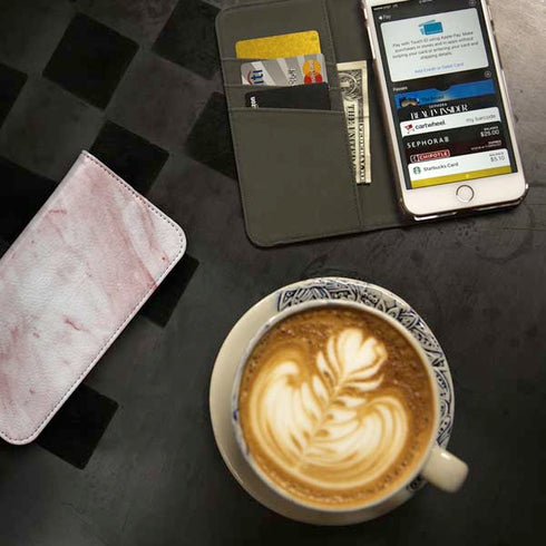 Pink Marble iPhone 7 Folio Case