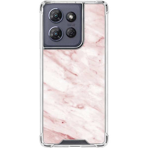 Pink Marble Moto G 5G (2025) Clear Case
