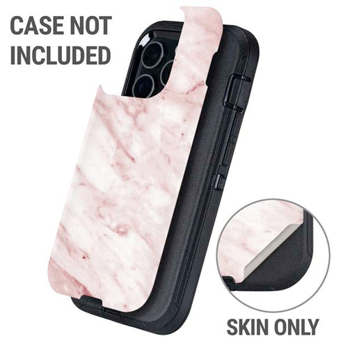 Pink Marble Otterbox Defender iPhone Skin