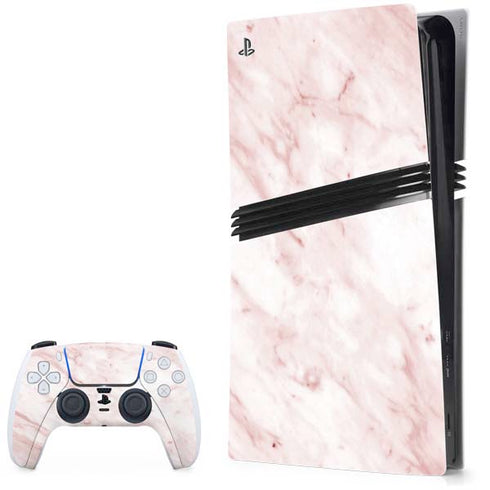 Pink Marble PS5 Pro Bundle Skin