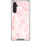 Pink Marbling Galaxy A17 Clear Case