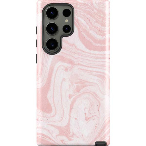 Pink Marbling Galaxy S23 Ultra Pro Case