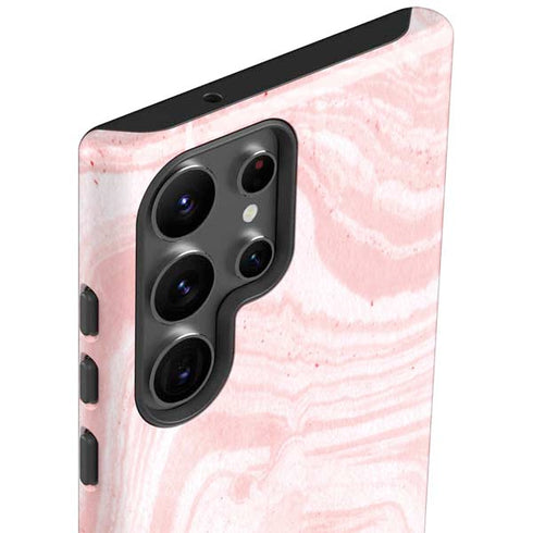 Pink Marbling Galaxy S23 Ultra Pro Case
