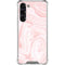Pink Marbling Galaxy S24 FE Clear Case