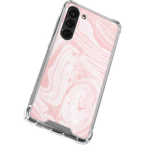 Pink Marbling Galaxy S24 FE Clear Case