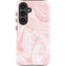 Pink Marbling Galaxy S25 Impact Case