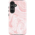Pink Marbling Galaxy S25 Impact Case