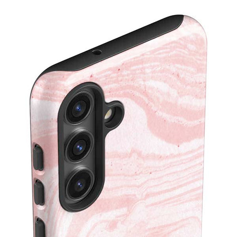 Pink Marbling Galaxy S25 Impact Case