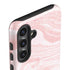 Pink Marbling Galaxy S25 Impact Case