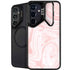 Pink Marbling Galaxy S25 Kickstand Case