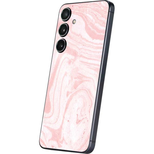 Pink Marbling Galaxy S25 Skin
