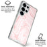 Pink Marbling Galaxy S25 Ultra Clear Case