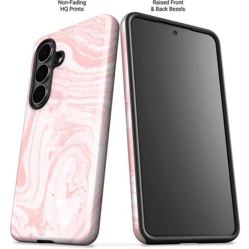 Pink Marbling Galaxy S26 Impact Case