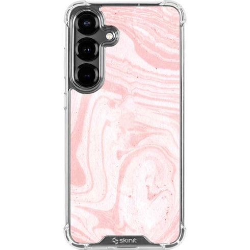 Pink Marbling Galaxy S26 Plus Clear Case