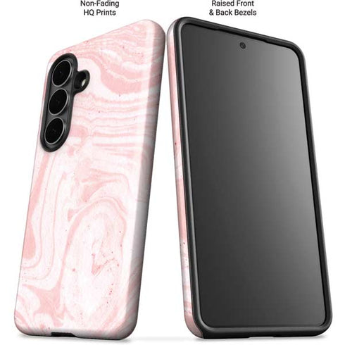 Pink Marbling Galaxy S26 Plus Impact Case