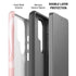 Pink Marbling Galaxy S26 Ultra Impact Case