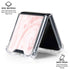 Pink Marbling Galaxy Z Flip6 Clear Case