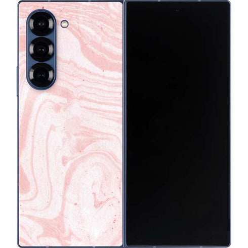 Pink Marbling Galaxy Z Fold6 Skin