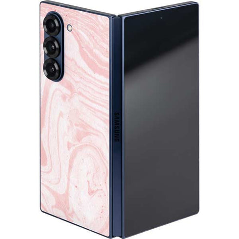 Pink Marbling Galaxy Z Fold6 Skin