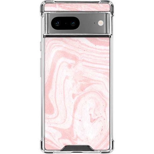 Pink Marbling Google Pixel 8a Clear Case