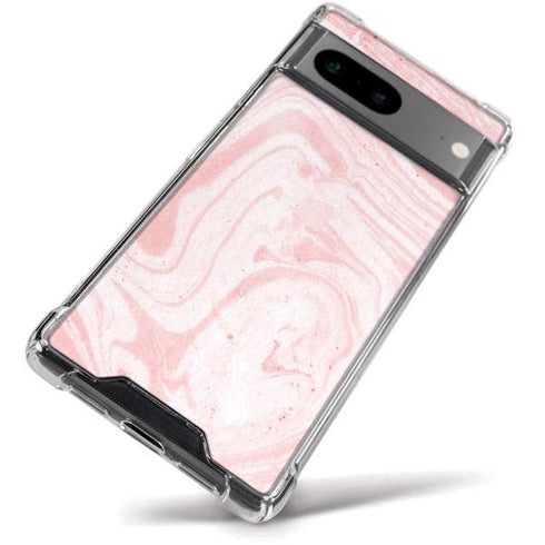 Pink Marbling Google Pixel 8a Clear Case