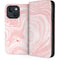Pink Marbling iPhone 13 Folio Case
