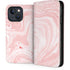 Pink Marbling iPhone 13 Folio Case