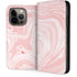 Pink Marbling iPhone 13 Pro Folio Case