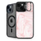 Pink Marbling iPhone 14 Plus Kickstand Case